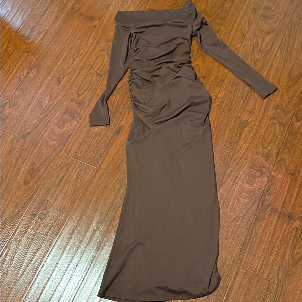 Peppermayo Chocolate Long Sleeve Dress - Picture 3 of 5